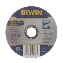 Irwin Pro doorslijpschijf Ø125 mm. Dikte 1.6 mm. Voor aluminium.