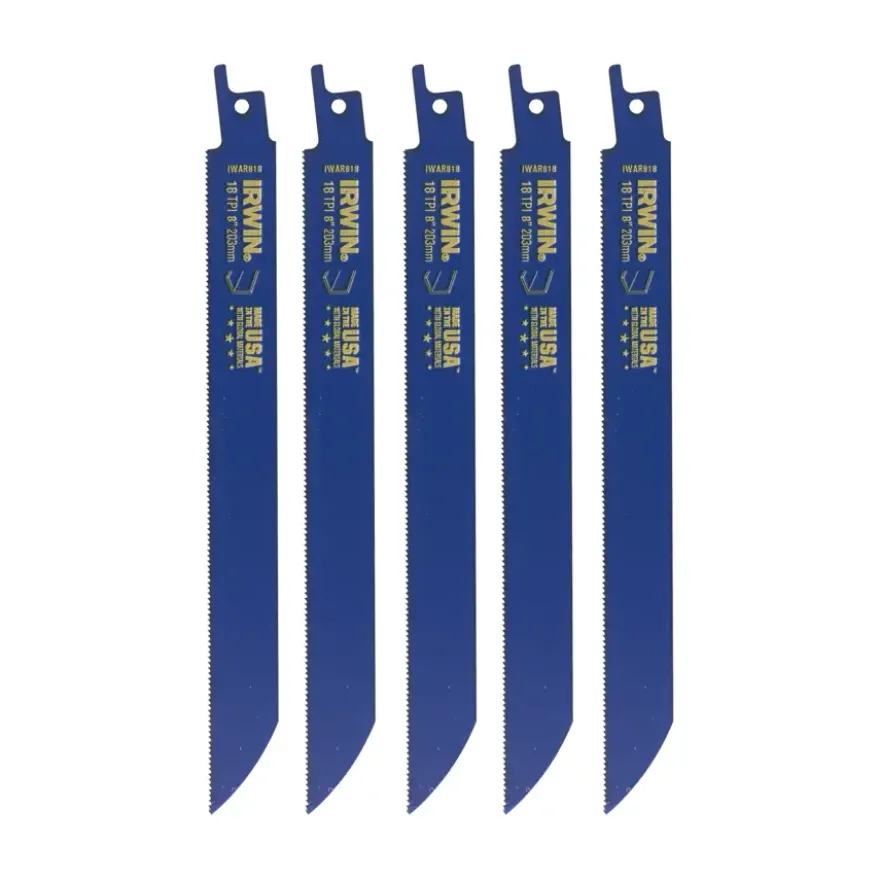 Irwin reciprozaagblad 18T voor metaal - 5 stuks - 200 mm