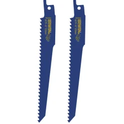 Irwin reciprozaagblad vertanding 6T bi-metaal voor hout met spijkers - 2 stuks - 150 mm