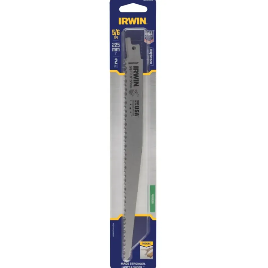 Irwin reciprozaagblad voor hout / takken - 2 stuks - 225 mm