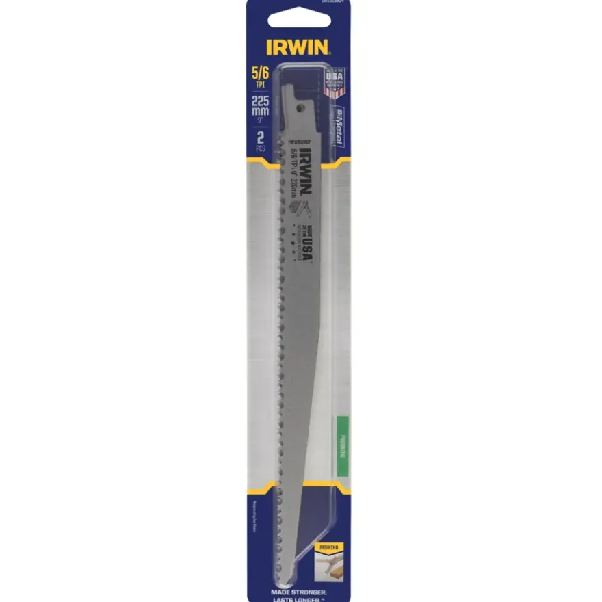 Irwin reciprozaagblad voor hout / takken - 2 stuks - 225 mm