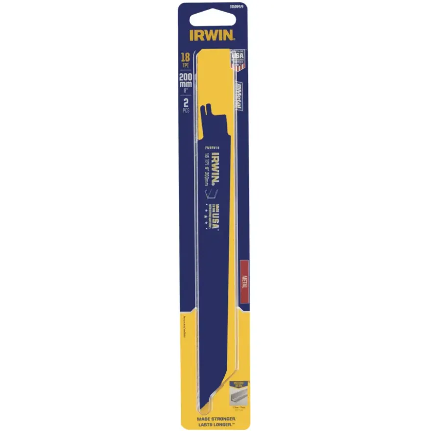Irwin reciprozaagblad voor Metaal - 2 stuks - 200 mm