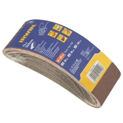 Irwin schuurband 75 x 533 mm K60/K80/K100 voor Bosch, Gamma, Festool, 9 stuks