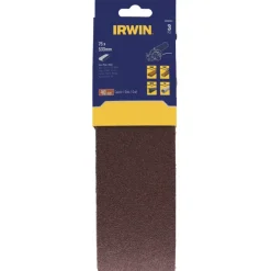 Irwin schuurband 75 x 533 mm K40 voor bandschuurmachines van bijv. Bosch en LUX, 3 stuks