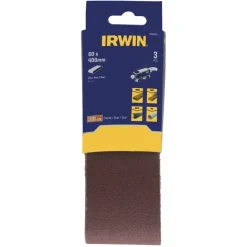 Irwin schuurband 60 x 400 mm K100 voor Bosch PBS60, 3 stuks