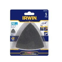 Irwin schuurgaas driekhoek 95 x 95 mm zelfhechtend K240, 5 stuks