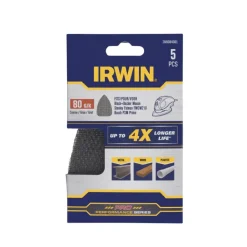 Irwin schuurgaas voor Bosch Primo en B+D Mouse zelfklevend K80, 5 stuks