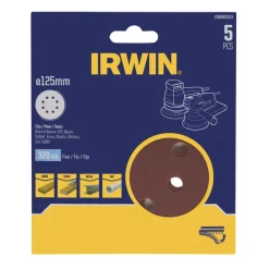 Irwin schuurschijf rond Ø125 mm zelfhechtend K320, 5 stuks