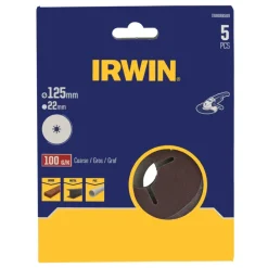 Irwin schuurschijf voor haakse slijper Ø125 mm korrelgrootte K100 5 stuks