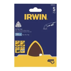 Irwin schuurvel driekhoek 95 x 95 mm zelfhechtend K240, 5 stuks