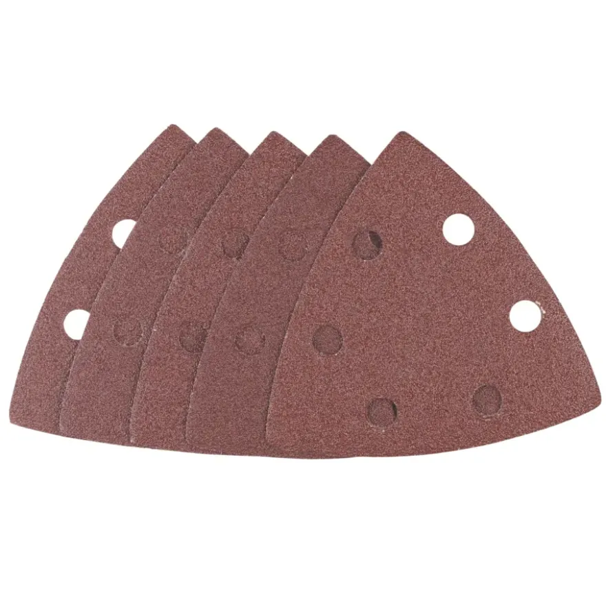 Irwin schuurvel driekhoek 95 x 95 mm zelfhechtend K80, 5 stuks