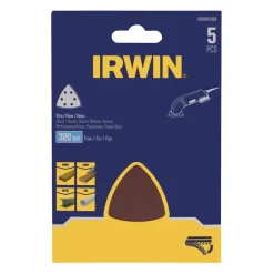 Irwin schuurvel driekhoek 95 x 95 mm zelfhechtend K320, 5 stuks