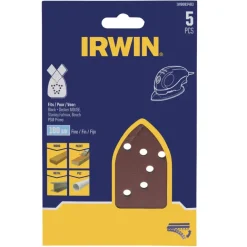 Irwin schuurvel voor Bosch Primo en B+D Mouse zelfklevend K180, 5 stuks