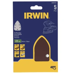 Irwin schuurvel voor de OK handpalmschuurmachine, zelfklevend K120, 5 stuks