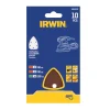 Irwin schuurvel voor de OK handpalmschuurmachine, zelfklevend, mix, 10 stuks