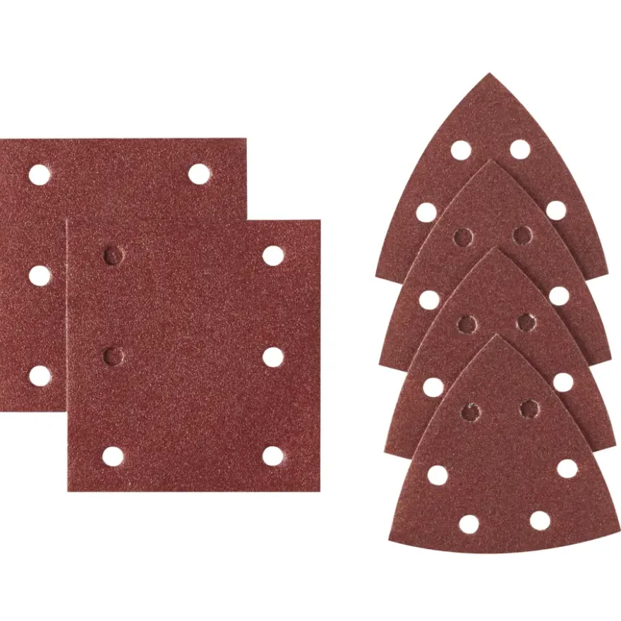 Irwin schuurvel voor Makita Tristar, zelfklevend K120, 6 stuks