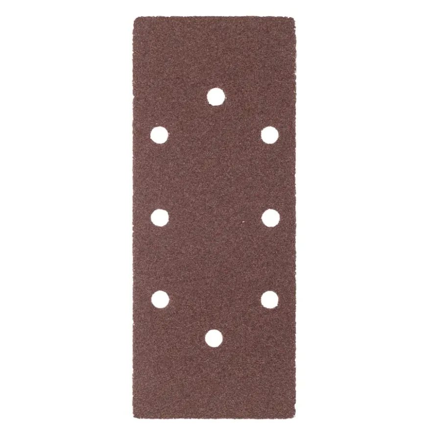 Irwin schuurvel 230 x 93 mm K40/K60/K100/K150/K220 voor klembevestiging, met perforatie voor B+D, 5 stuks.