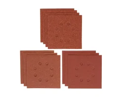 Irwin schuurvel 115 x 115 mm K80/K120/K180 zelfhechtend, met perforatie, 10 stuks.