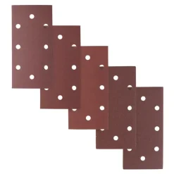 Irwin schuurvel 190 x 93 mm K80/K120/K240 zelfhechtend, met perforatie voor B+D, 5 stuks.