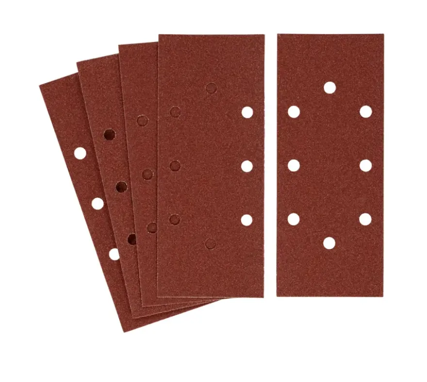 Irwin schuurvel 230 x 93 mm K100 voor klembevestiging, met perforatie voor B+D, 5 stuks.