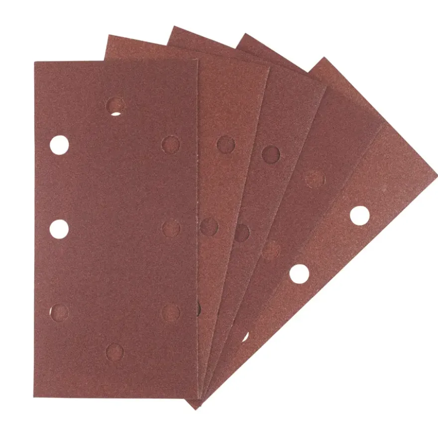 Irwin schuurvel 190 x 93 mm K120 zelfhechtend, met perforatie voor B+D, 5 stuks.