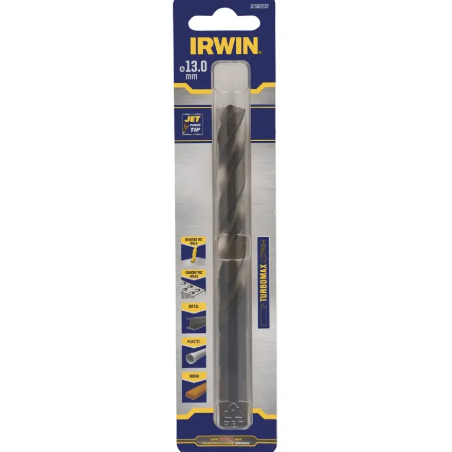 IRWIN turbomax metaalboor dikte Ø 13 mm werklengte 101 mm