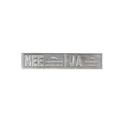 Ja/Nee sticker Metaal kleur