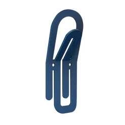 Jashaak enkel Paperclip blauw zamak
