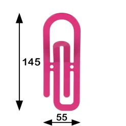 Jashaak enkel Paperclip roze zamak