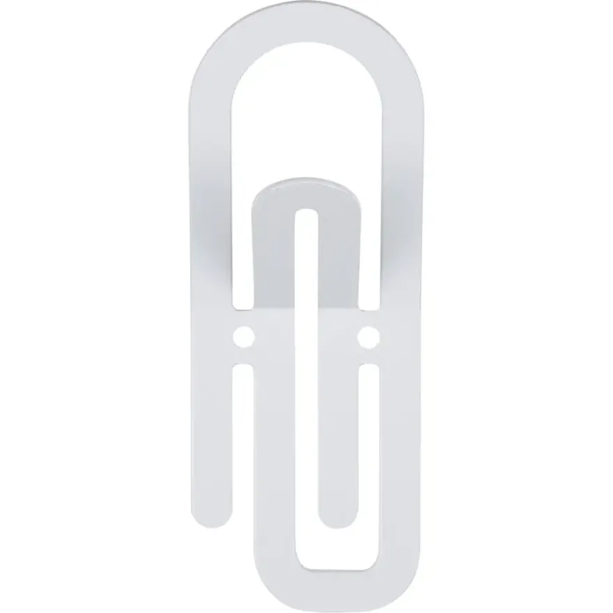 Jashaak enkel Paperclip wit zamak