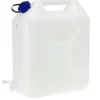 Jerrycan kunststof 20L transparant met kraan