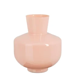 Judy vaas recycled glas roze - h29,5xd25cm