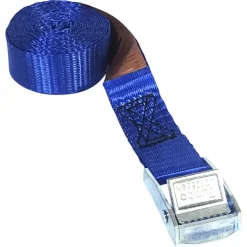 Jumbo mini spanband blauw 25mm met klemgesp 200 cm