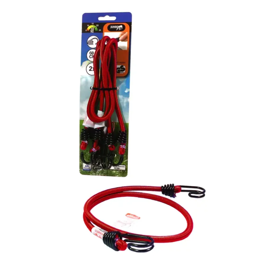 Jumbo snelbinder 60 cm, 8mm met veiligheids haken 20 KG
