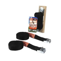 Jumbo spanband met klemgesp zwart 2x 2,5m 25mm