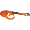 Jumbo spanband oranje 25mm met klemgesp 250 cm