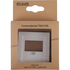 Jung AS500 Afdekplaat USB Wit