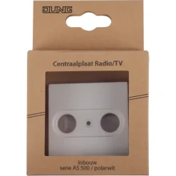 Jung AS500 Centraalplaat Radio/TV Wit