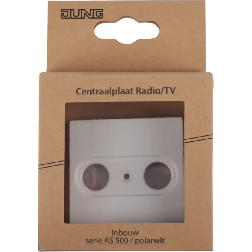 Jung AS500 Centraalplaat Radio/TV Wit