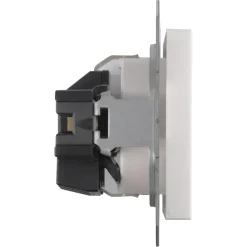 Jung AS500 Enkel Geaard Stopcontact Wit