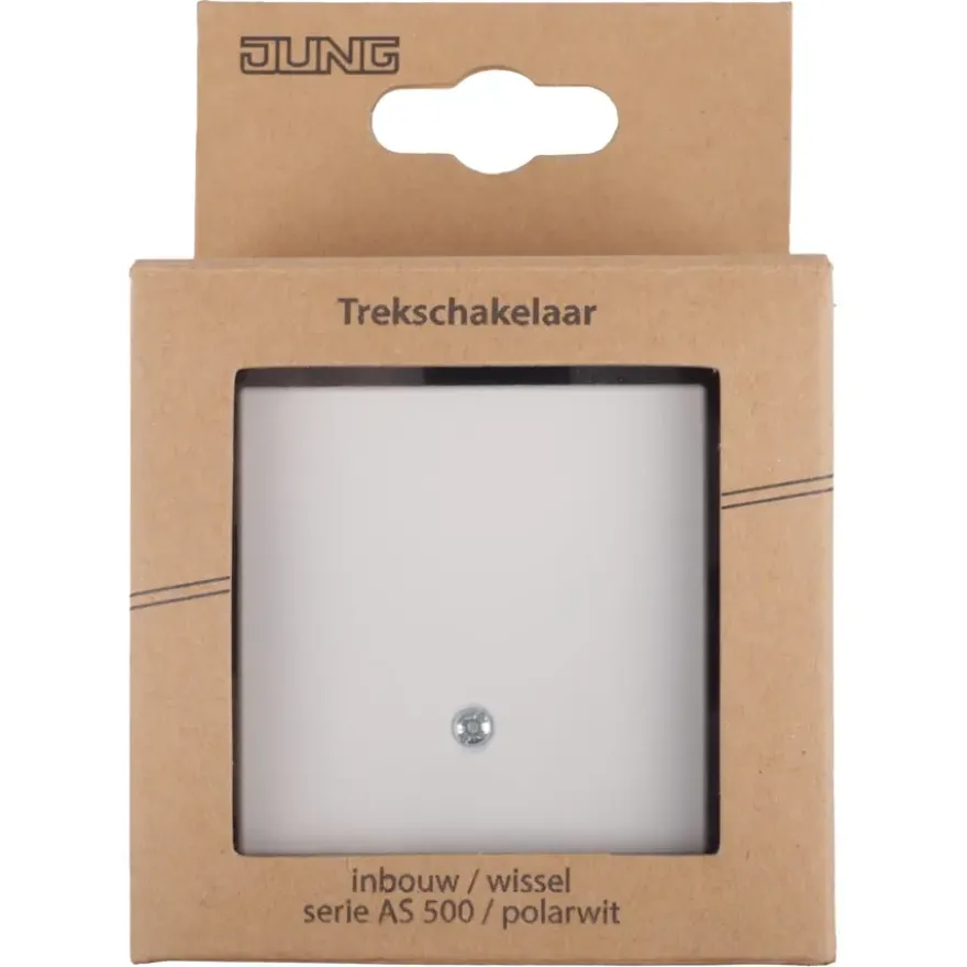 Jung AS500 Inbouw Trekschakelaar Wit