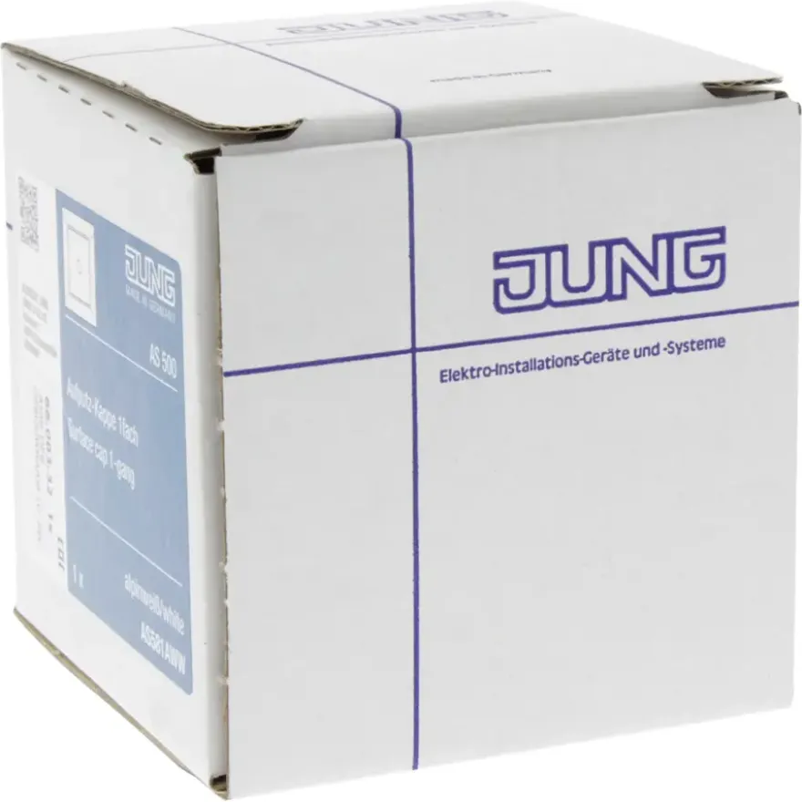 Jung AS500 Opbouwraam 1-voudig Wit