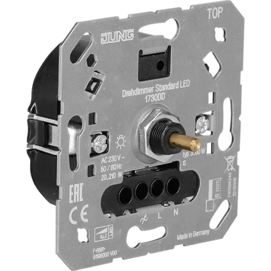 JUNG inbouwdimmer led/spaar 3-60 watt