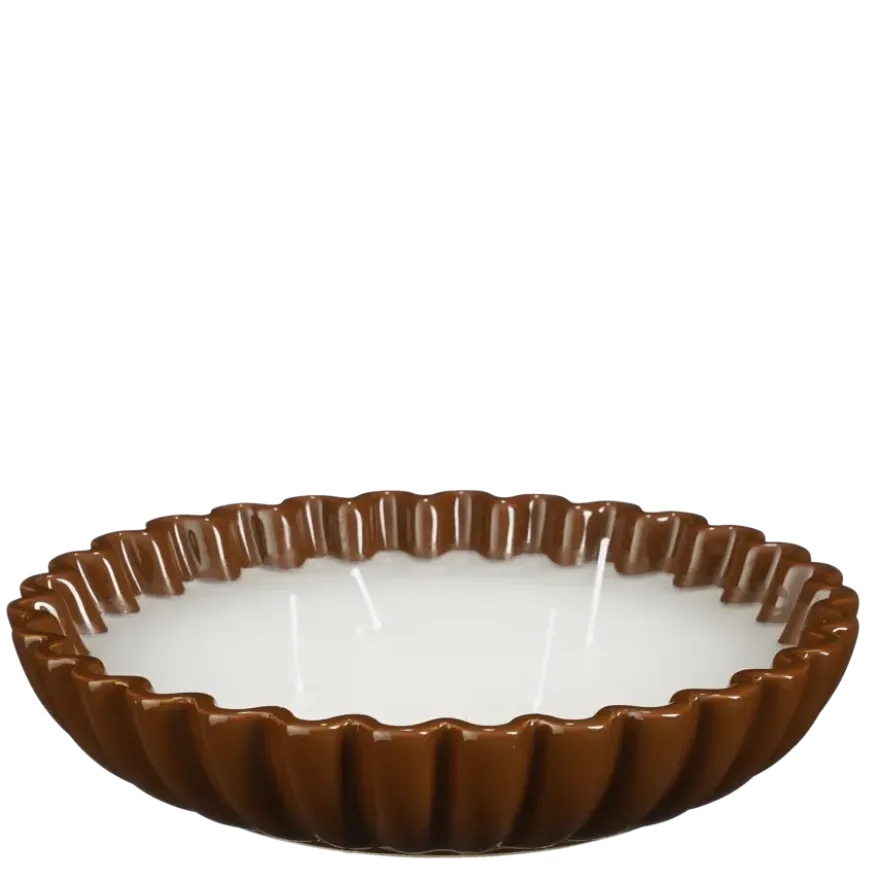Kaars bruin - h5xd24,5cm