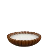 Kaars bruin - h3,5xd14,5cm
