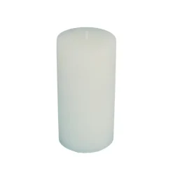 Kaars stomp rustiek wit 13 x 6,8 cm