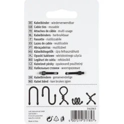 Kabelbinder Fix-o-tie zwart-groen 152mm - 2 stuks