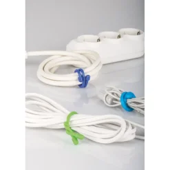 Kabelbinder Fix-o-tie zwart-groen 152mm - 2 stuks