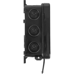 Kabeldoos met Doorsteektules Spatwaterdicht IP54 Zwart