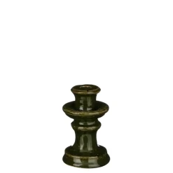 Kandelaar groen - h14,5xd9cm
